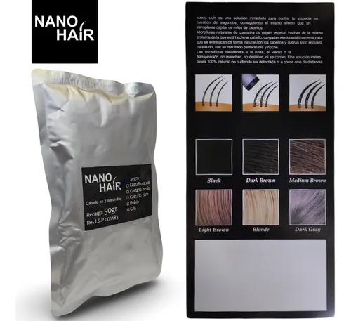 Nano Hair Recarga 50gr Fibra Capilar