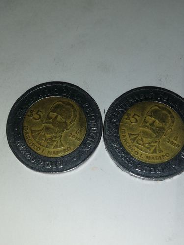 Moneda De 5 Pesos De Francisco I. Madero 