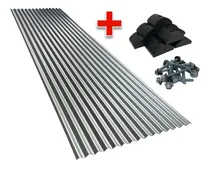 Comprar Chapa Galvanizada Ondulada Calibre 26 Con Taco Y Tornillo 