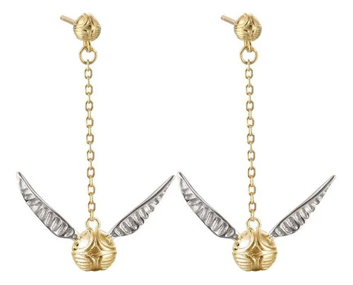 Aretes / Pendientes Snitch Dorada / Harry Potter