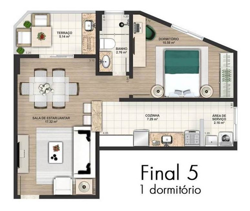 Imagem 2 de 15 de Apartamento - Venda - Caiçara - Praia Grande - Tab997