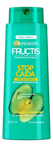 Shampoo Stop Caida Fructis Garnier Crece Fuerte 650 Ml