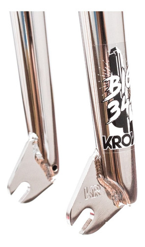 Imagen 4 de 10 de Horquilla Krow Big 341 Cromada ¡full Cromo! Linea Pro Bmx