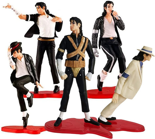 Paquete De 5 Figuras De Acción Michael Jacksn Dolls  K...