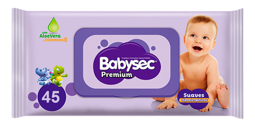 Babysec Toallitas Humedas Aloe Y Vitamina E - 45 Un