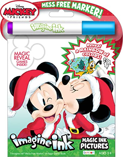 Mickey Y Minnie Mouse Holiday Imagine Ink - Libro De Activid