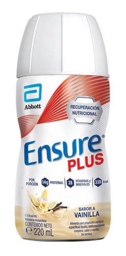 Ensure Plus Vainilla Suplemento Dietario Botella Shake 220ml