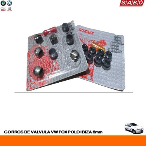 Gorros De Válvula Volkswagen Fox Polo Ibiza 6mm (blister 8)