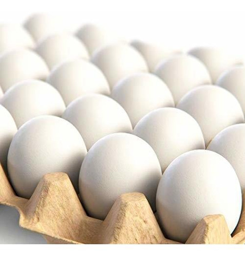 24 Huevos De Madera Blancos Hiperrealistas, 2 Docenas D...