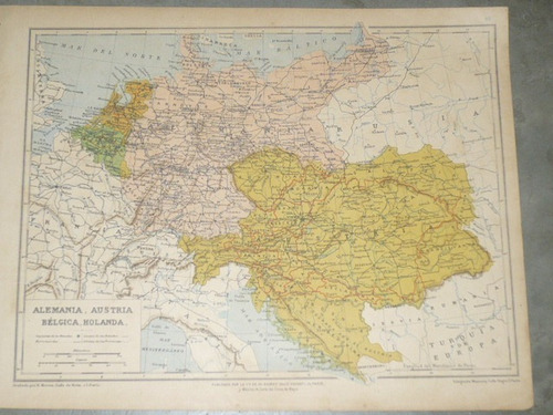 Mapa De Alemania Austria,belgica,holanda