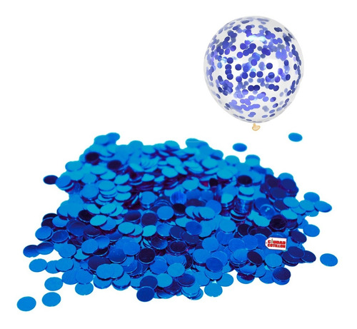 Confetti Circular 1,5cm Metalizado 10gr Globos - Cc