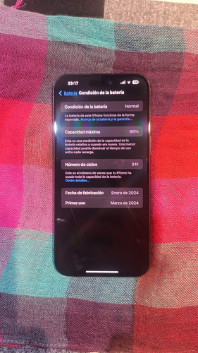 Iphone 15 Pro Max 256gb - Azul Titanio. Sin Caja Ni Cargador Azul (Usado)