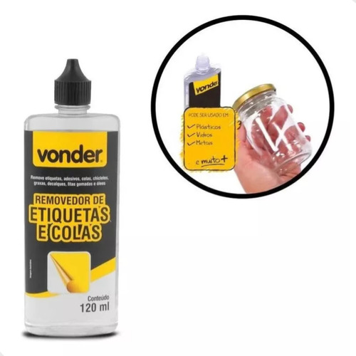 Tira Grude Removedor De Etiquetas E Colas 120ml Vonder