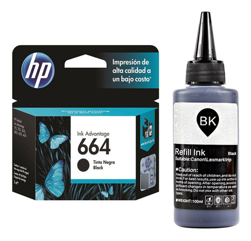 Cartucho 664 Original Para Deskjet 2135 3635 2675 + Tinta