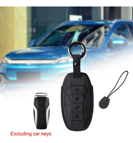 Funda De Llavero De Coche De Gamuza Moderna Para Byd Seal Yu
