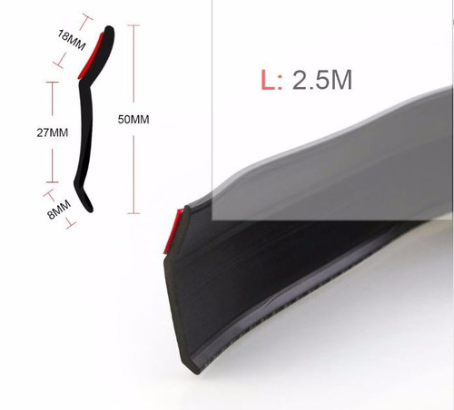 Saia Spoiler Borracha Tuning Samurai Original Cor Carbono