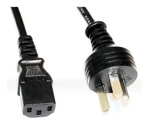 Cable Power 220v Interlock 3 Patas Para Fuente Monitor Pc