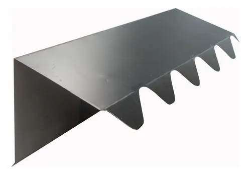 comprar Cierre Lateral 15x15 Cantonera Sinusoidal C25 Negro 1.22 Mt
