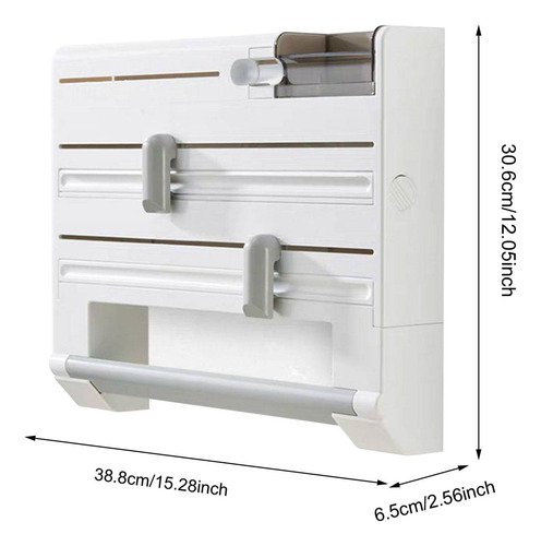6 En 1 Multipurpose Kitchen Wall Rack Organizer Dispenser