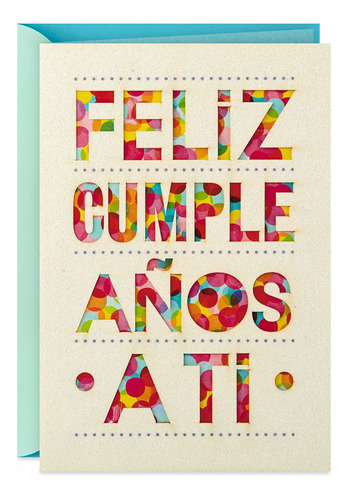 Tarjeta De Cumpleaños Española Vida, Tarjeta De Feliz...