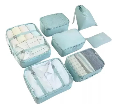 Set X7 Bolsas Organizadoras Equipaje Ropa Viaje Impermeables