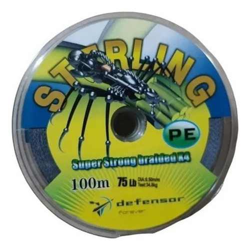 Nylon Multifilamento De Pesca 4 Hebras 100m 0.50mm 34.8kg