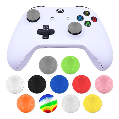 6 Gomas Thumb Para Xbox One X S Series Ps5 Joystick Silicón