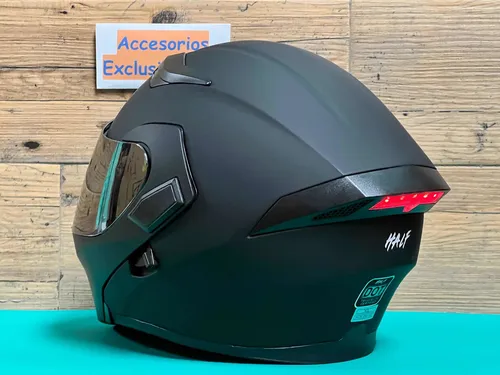 Casco half abatible con luz hot sale