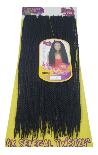 Cabelo Sintético Senegal Twist Crochet Braid Fecha A Cabeça