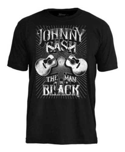 Camiseta Johnny Cash Cross Guitars