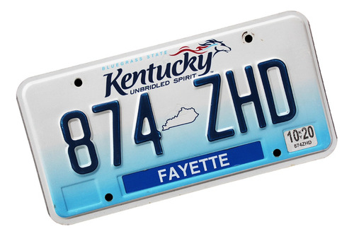 ¬¬ Placa Patente Antigua Estados Unidos Usa Kentucky Nº2 Zp