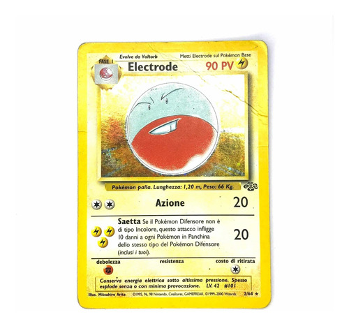 Electrode 2/64 Holo - Carta Original Pokémon Jungle 2000