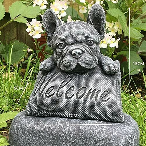 Estatua De Resina De Bulldog De Ekdjkk, Adorno De Bulldog Fr