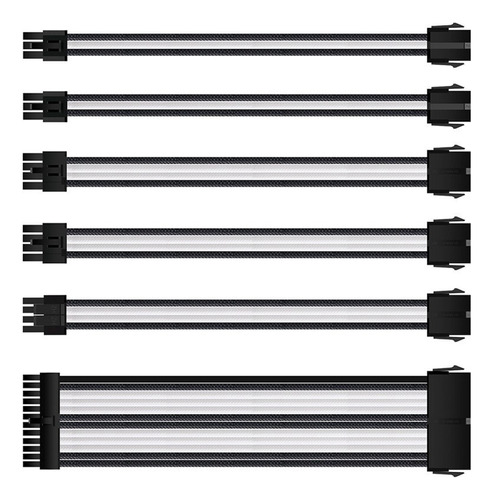 1 Juego De Cables De Extensión Atx Para Pc, Gpu, Cpu, Fuente