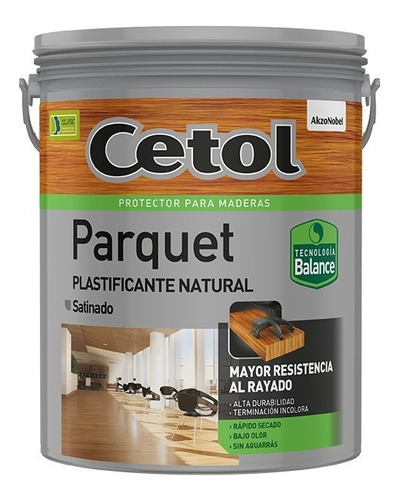 Cetol Parquet Plastificante Balance Satinado Al Agua 4 L