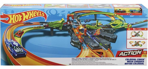 Hot Wheels Mega Choques Colossal Crash Action Pista Colosal