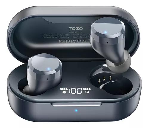 Auriculares Inalambricos Tozo T12, Bluetooth, Over-ear, Azul