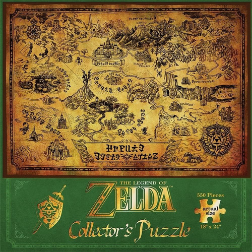 Imagen 2 de 4 de Rompecabezas The Legend Of Zelda 550 Piezas Nintendo Oficial