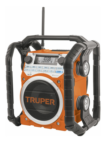 Radio  Truper 62050 digital 120V portátil color naranja