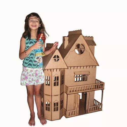 Casa De Boneca Casinha De Bonecas Barbie Emily Mdf Cr