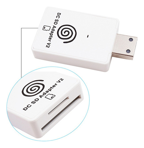 Lector De Adaptador De Tarjeta Dc Sd Tf V2 Para Sega Dreamca