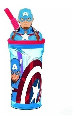 Vaso Con Figura Capitán América Sp467 My Toys