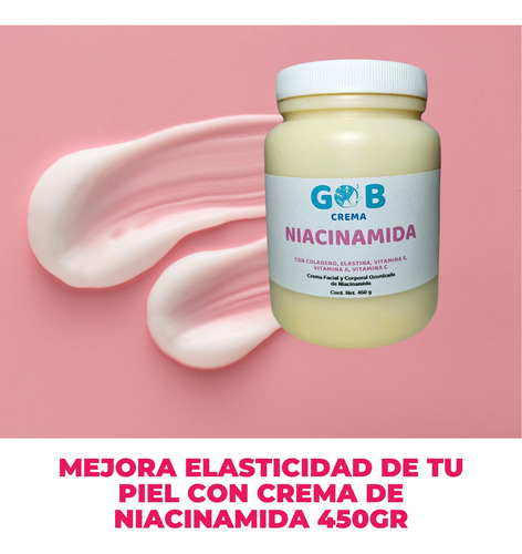 Crema De Niacinamida Ozonizada - Gob - 450 G Fragancia Neutra