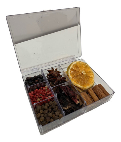 Imagem 1 de 10 de Caixa Para Presente Kit Gin Tônica 7 Especiarias Premium