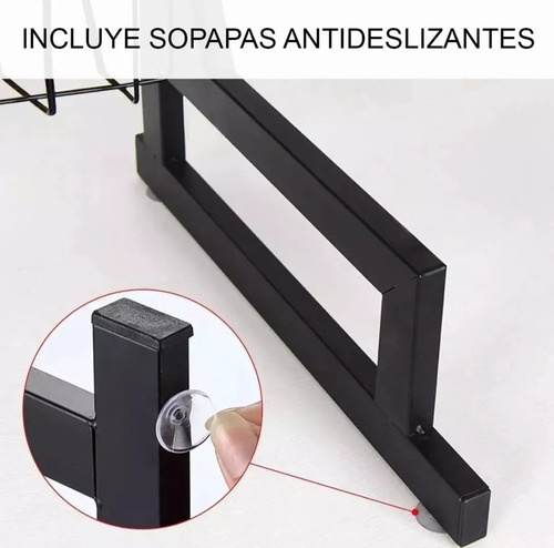 Seca Plato Acero Inoxidable 66cm Escurridor Vajilla 2 Pisos