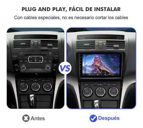 Estéreo 6+128g For Mazda 6 2007-2014 4g Qled Carplay Gps