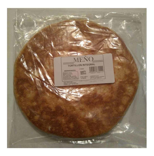 Tortilla Harina Integral Meño Tortillon 2 Piezas