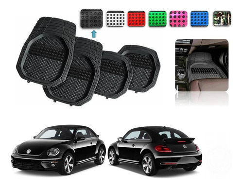 Tapetes 4pz Charola 3d Color Vw Beetle 2012 A 2020