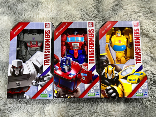 Lote 3 Transformers Optimus Megatron Bumblebee Hasbro 11 