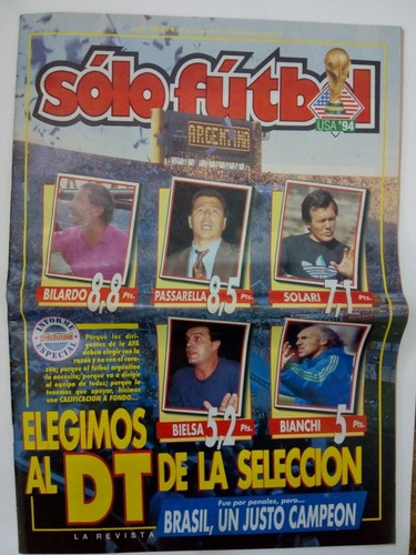 Revista Solo Futbol Mundial 1994 Elegimos Al Dt (sf)